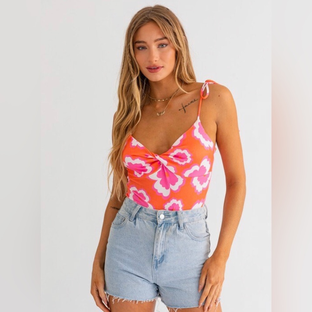 Le Lis Orange Bodysuit